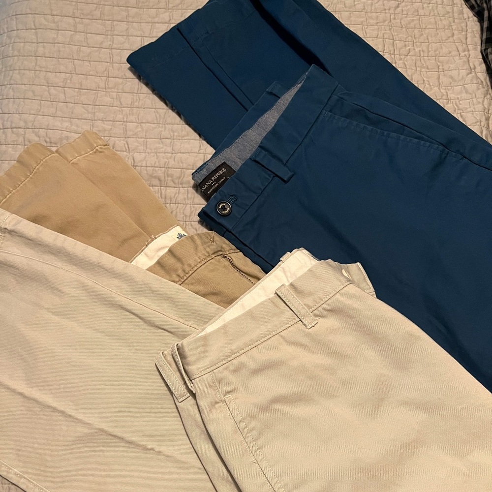 Men’s khaki bundle— jcrew & banana republic
